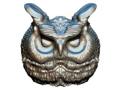 owl ring 3D print model
