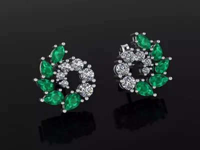Earrings 28 3D print model purchase