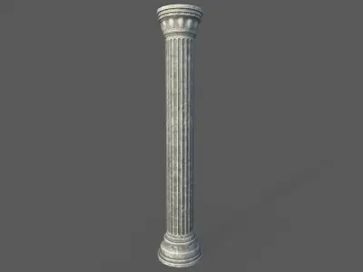 Low Poly Roman Column 2 Low-poly 3D model