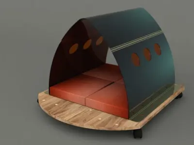 Dog House Project - House 02 Low-poly 3D model