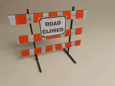 Construction Site Prop Pack  Low-poly 3D model