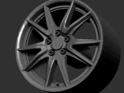 Speedline SL6 Vettore Wheels Rims 3D Print Ready Model  3D print model