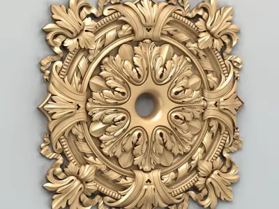 Square rosette 012 3D model
