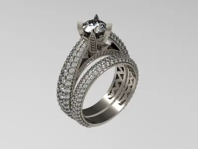 Soliter ring 3D print model N - 186 3D print model