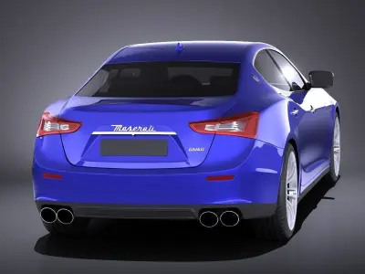 Maserati Ghibli 2016 VRAY 3D model