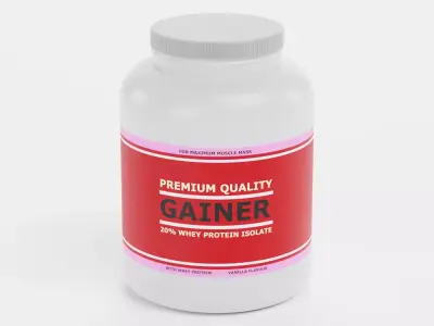 Gainer - Product Concept Packaging Low-poly 3D model