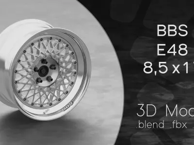 BBS E48 Wheel 3D Model 3D model