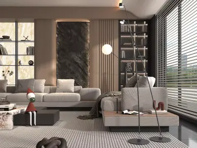 Living Room Scene 9 3D model