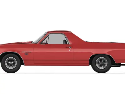 Chevrolet El Camino SS 454 1970 3D model