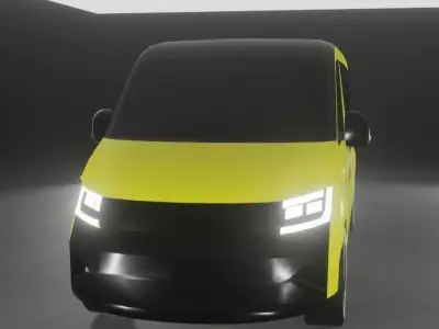 MOIA shuttle Van Low-poly 3D model