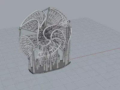 Ultra Vision Ring Gold Jewelry 3D print model 3