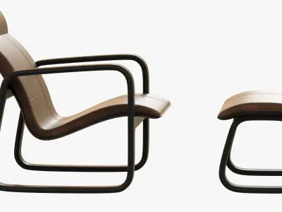 Baxter Nubi Chaise Longue 3D model