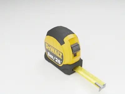 DeWalt 8 Metre 26 Foot Tape Measure Low-poly 3D model