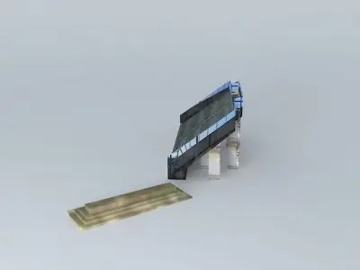 A stadion D1es lelátója Free 3D model