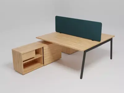 Ogi M - Workstation bench with storage - Free 3D model