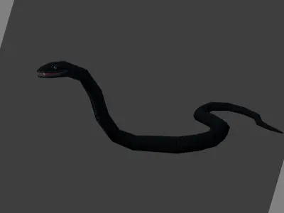 Animated Snakes Pack Low-poly 3D model