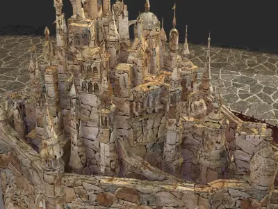 Chinese castle 3D model