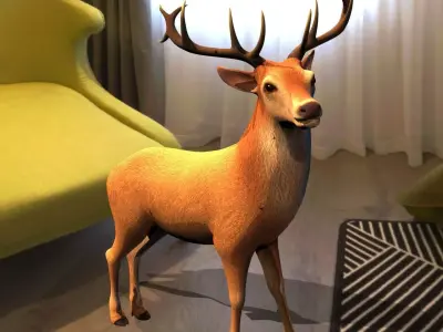 Reindeer or deer 3d model 3D model