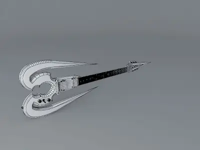 The Skewer guitar Free 3D model