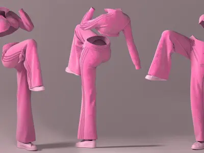 WOMEN ADIDAS SET 3D model
