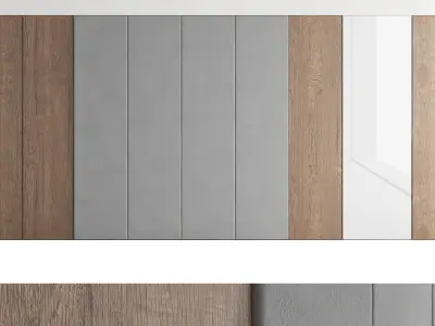 Decorative wall panels set 28a 3D model