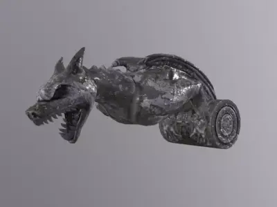 Gargoyle WingedBeast Low-poly 3D model