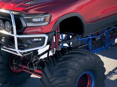 Dodge RAM 1500 Rebel 2019 Monstertruck 3D model