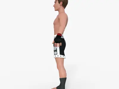 Boxer Boy Character 3D model