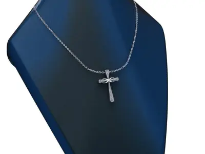Luxury orthodox cross pendant 3D print model 3D print model