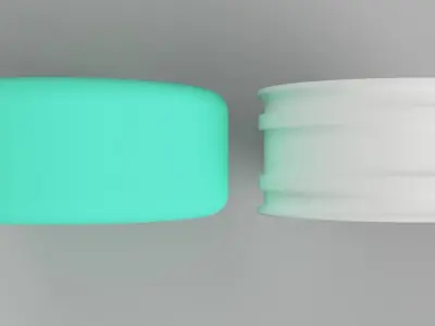 D52mm 12MM HEX RC Wheels SSR Vienna Kreis with and without tires 3D print model