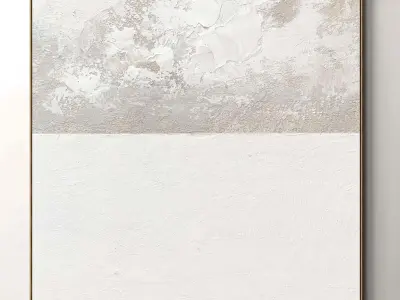 Plaster two square photo frames 119 Low-poly 3D model