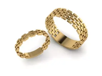 Women ring Gold 18k Free 3D print model
