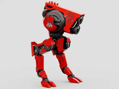 RAPTOR WALKER-300  Rigged for Unreal Engine - Unity - MIXAMO 3D model