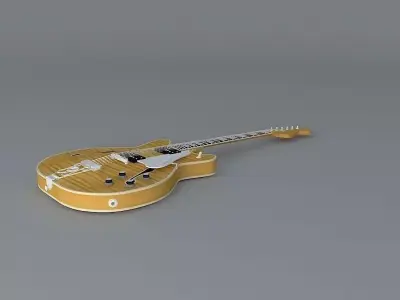 1969 Fender Coronado II guitar Free 3D model