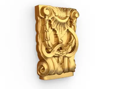 Classic carved decor ornament 481 3D print model