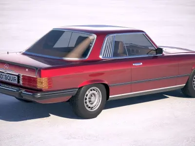 Mercedes-Benz SL USA c107 1981 3D model