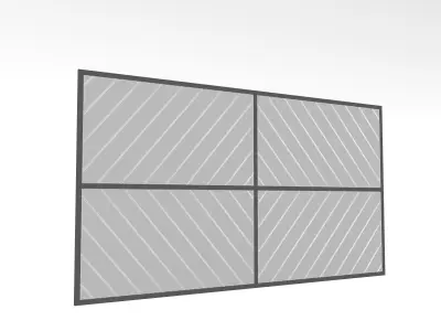 modern ceiling and wall decor Low-poly 3D model