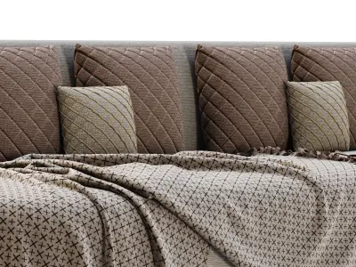 Stefa restaurant large sofa by Bpoint Design 3D model