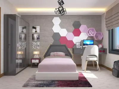 Childroom 3D Furniture Library  3D model