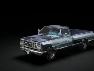 MINI-TRUCK Low-poly 3D model