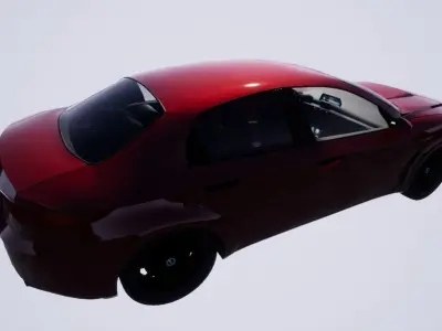 Car Rigged With LOD for Game Low-poly 3D model