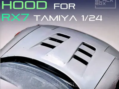 CUSTOM HOOD FOR RX7 TAMIYA 1-24 MODELKIT 3D print model
