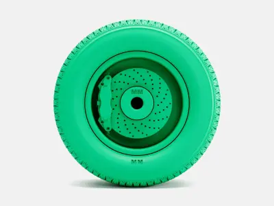 15x10 Smoothie Wheel BFGoodrich Radial TA Tire 3D print model