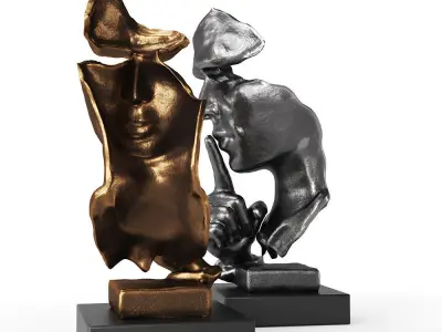 Vimtrysd Thinker Statue 3D model