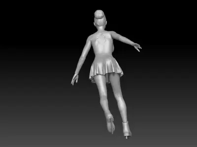 figure skating girl 1 3D print model