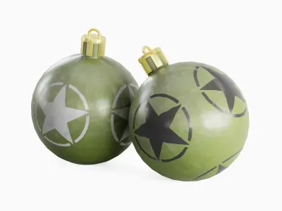 Christmas Tree Ornament 01  Low-poly 3D model