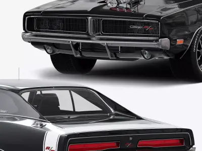dodge charger 1969 fast and furious Low-poly 3D model