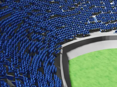 Football or Soccer Stadium Low-poly 3D model