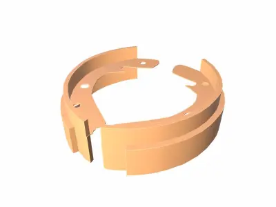 Brake Shoe Low-poly 3D model