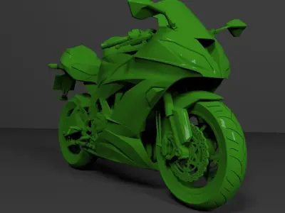 KAWASAKI NINJA ZX-6R 636 2013-2018 PRINTABLE STL FILES 3D print model